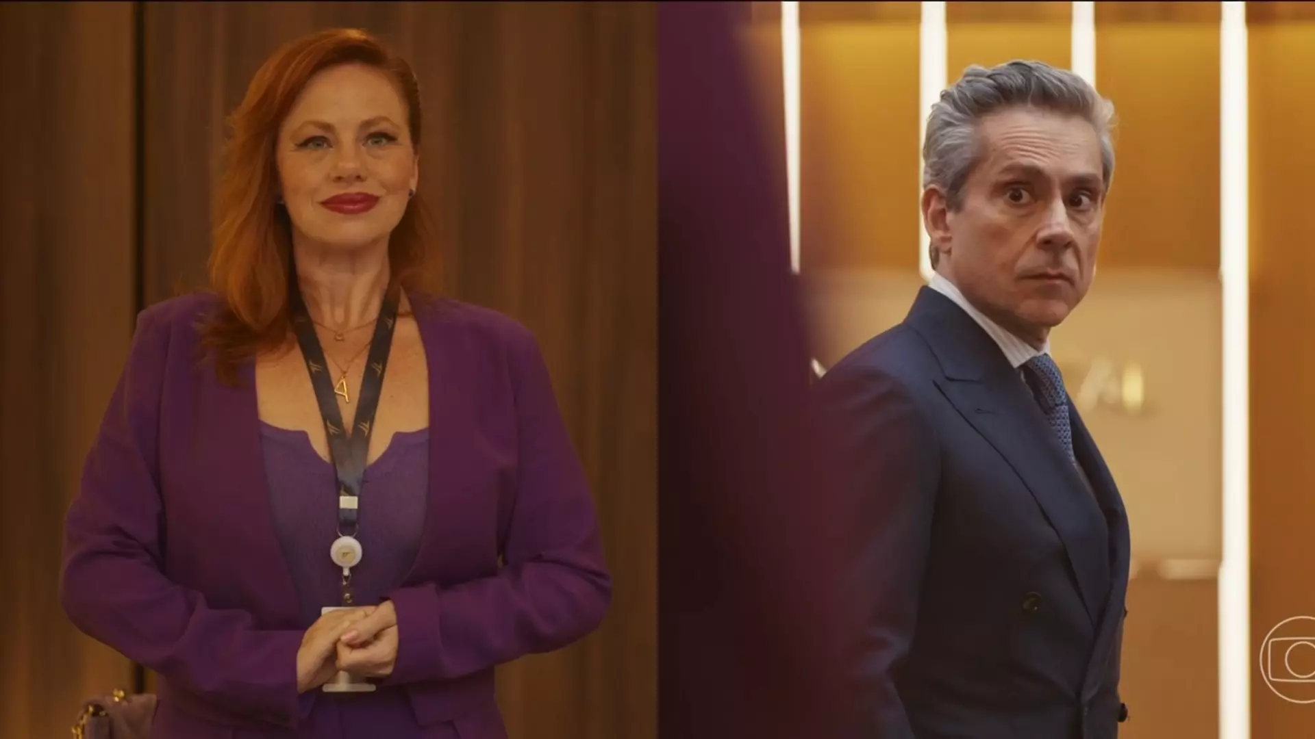 Aldeíde (Karine Teles) e Marco Aurélio (Alexandre Nero) de Vale Tudo