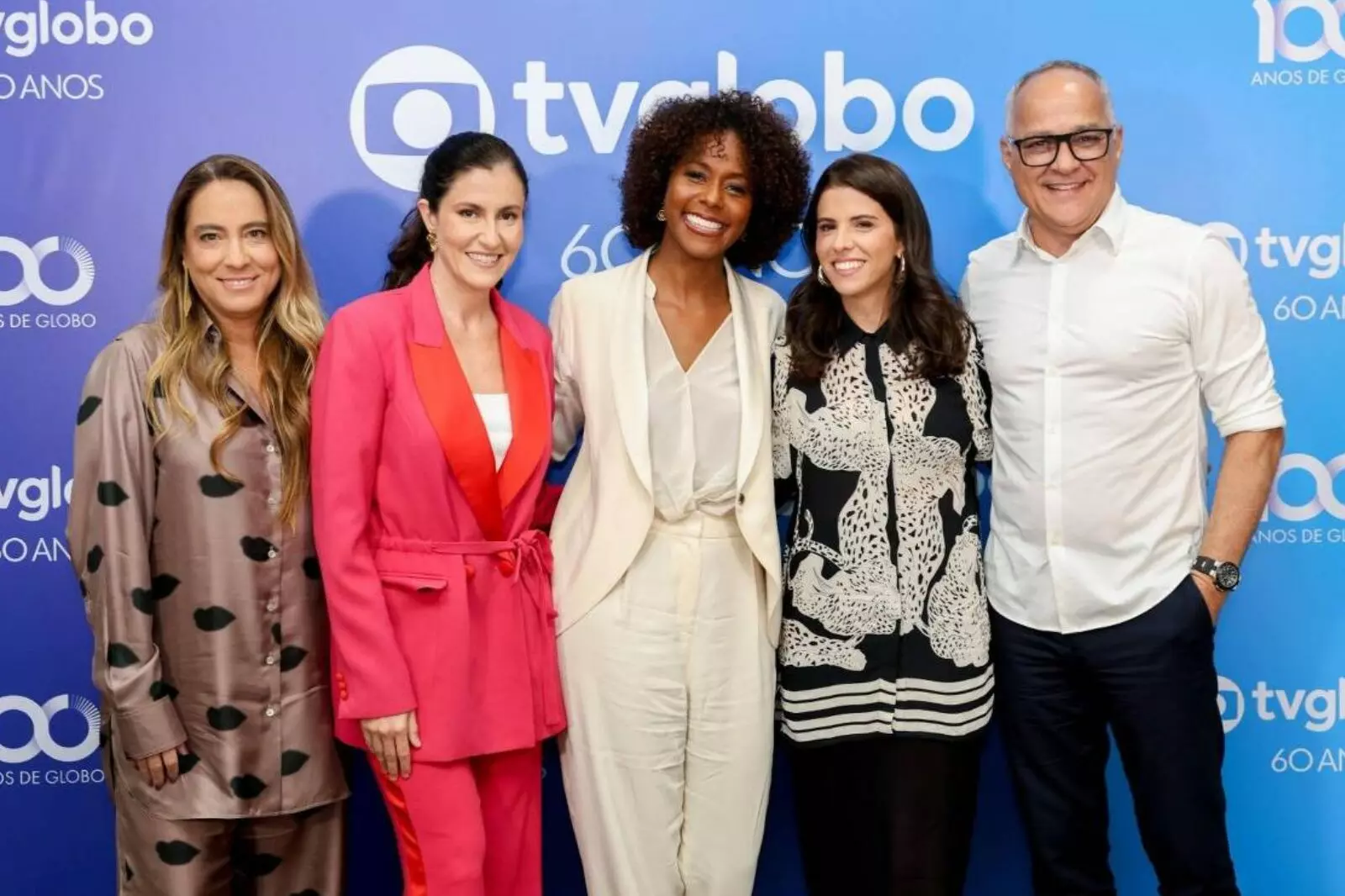 Da esq., Mônica Almeida, Leonora Bardini, Maju Coutinho, Antônia Prado e Amauri Soares