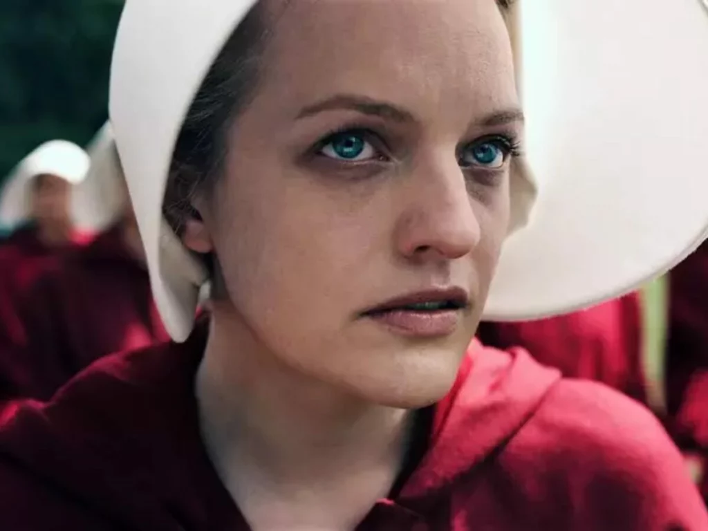 Elisabeth Moss em The Handmaid’s Tale