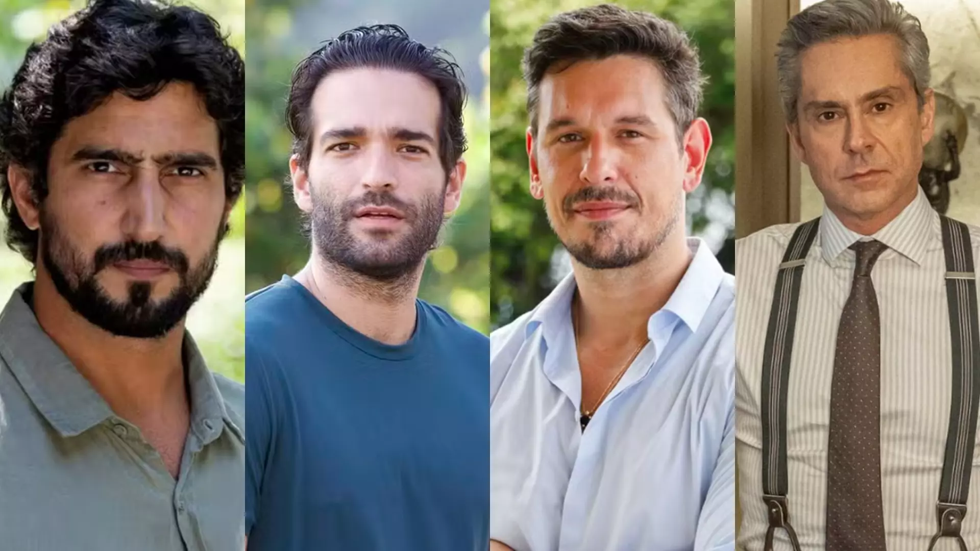 Ivan (Renato Góes), Afonso (Humberto Carrão), Renato (João Vicente de Castro) e Marco Aurélio (Alexandre Nero) de Vale Tudo