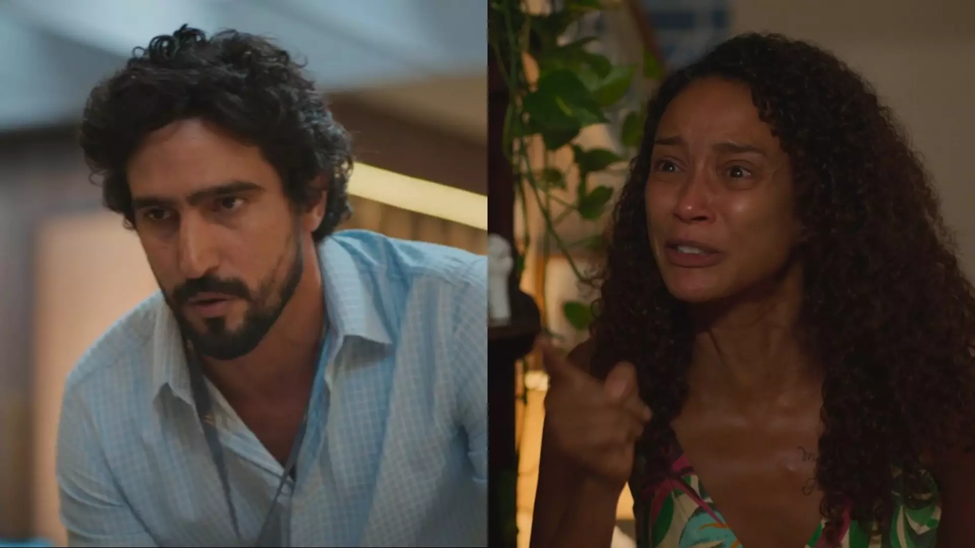 Ivan (Renato Góes) e Raquel (Taís Araujo) de Vale Tudo