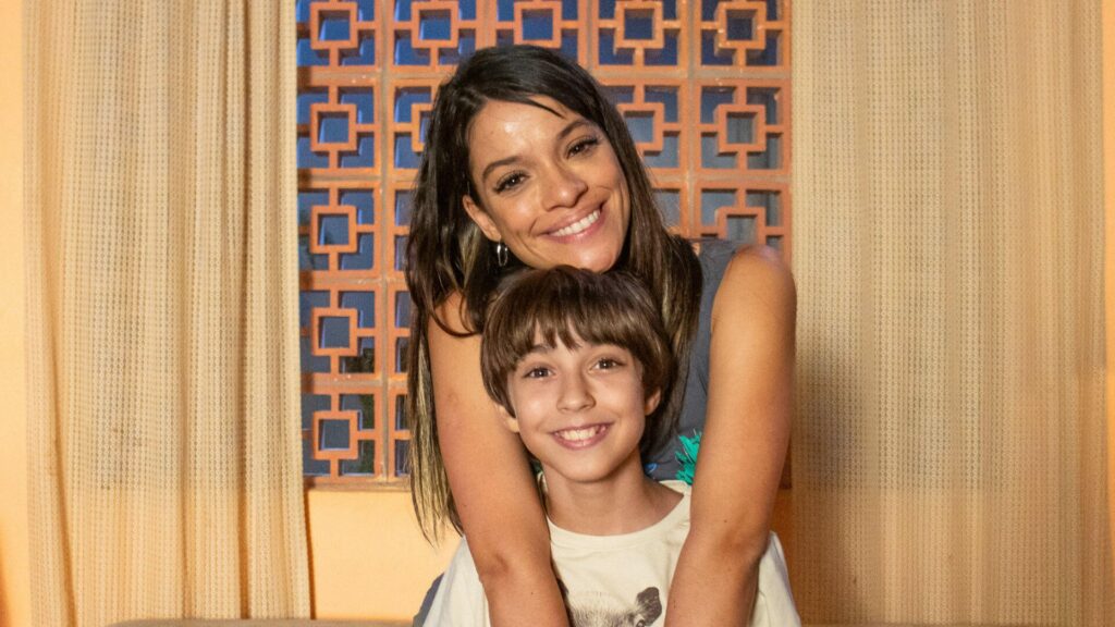 Jorginho (Rafael Fuchs) e Lucimar (Ingrid Gaigher)
