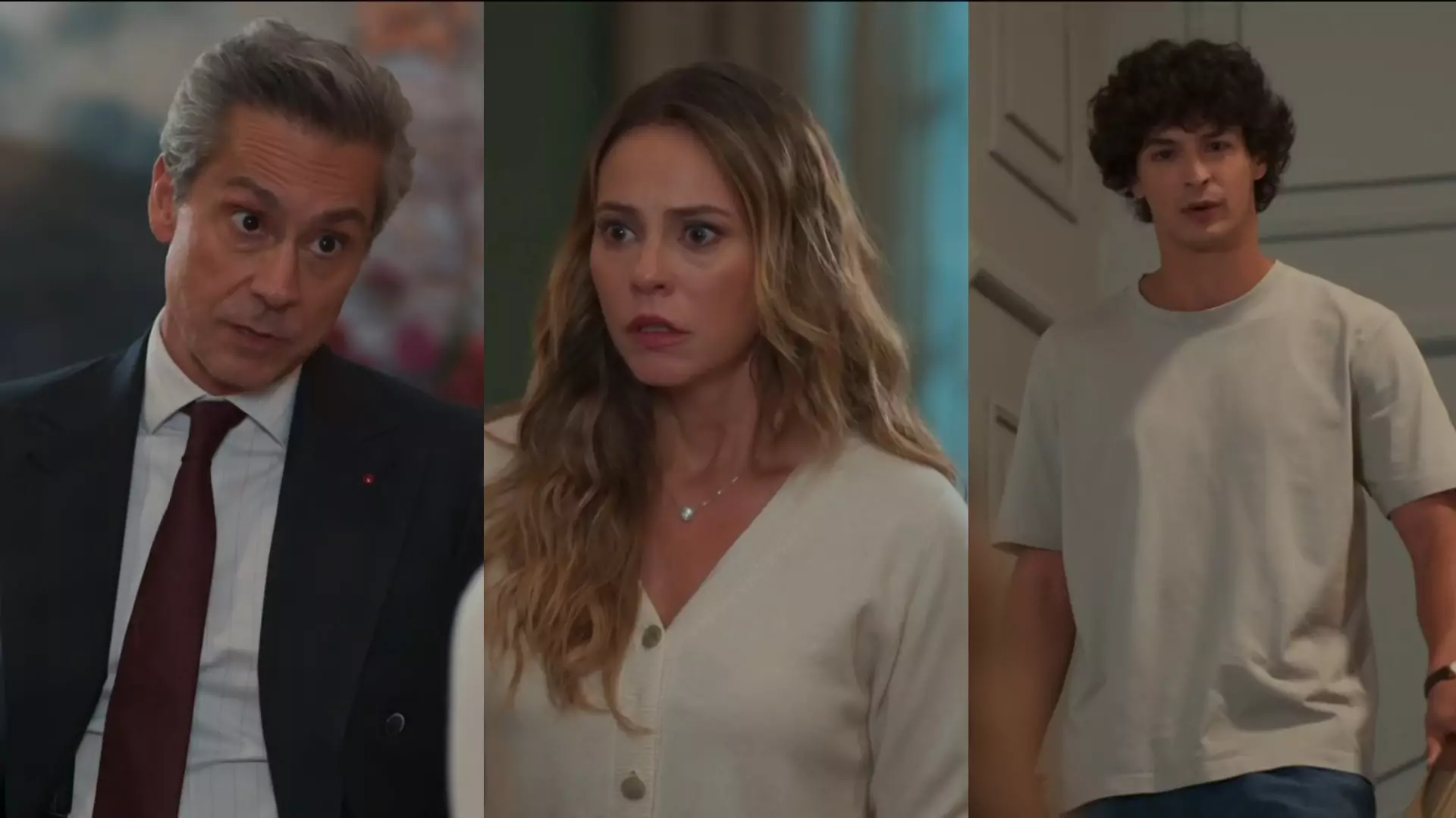 Marco Aurélio (Alexandre Nero), Heleninha (Paolla Oliveira) e Tiago (Pedro Waddington) de Vale Tudo