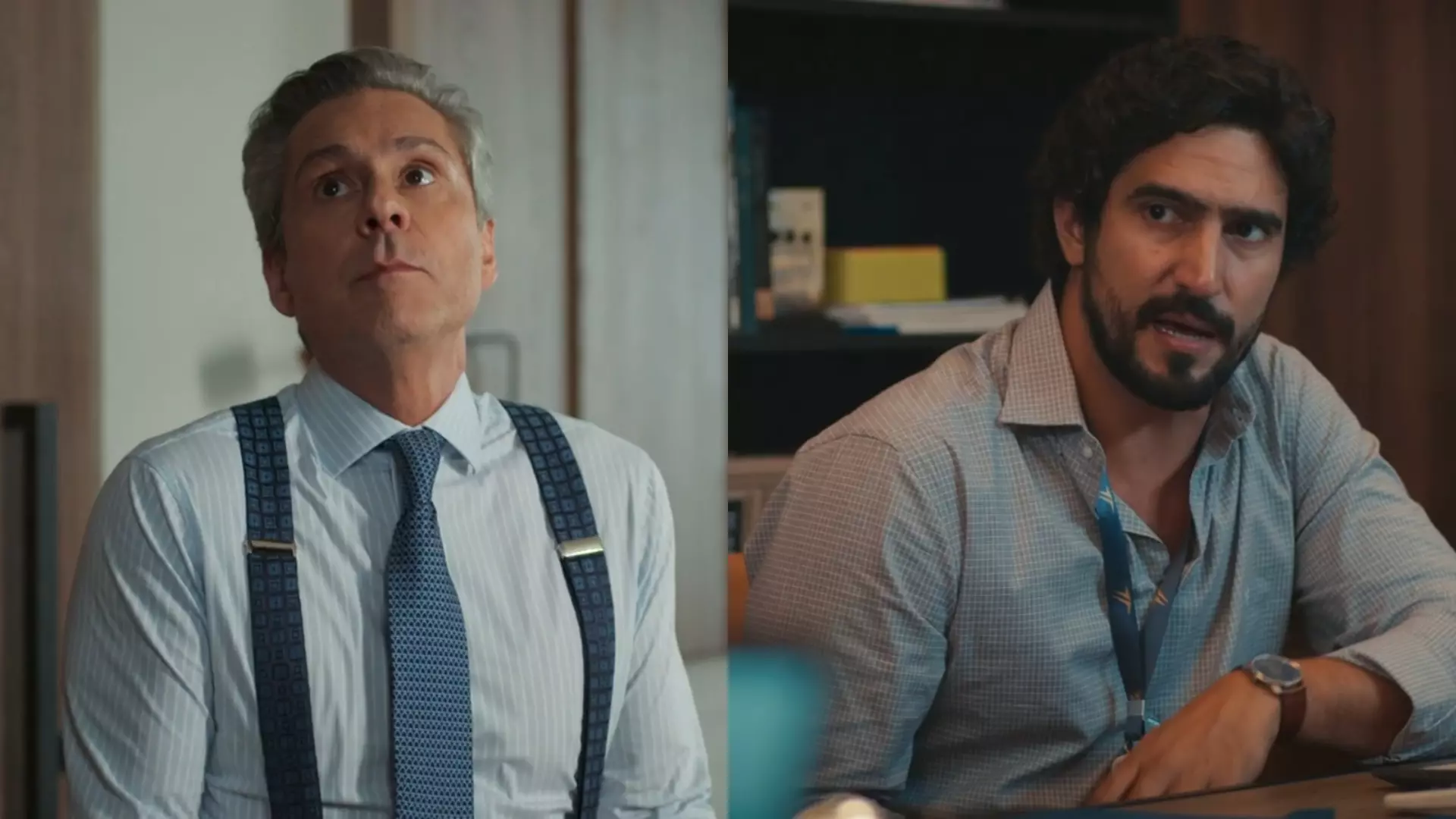 Marco Aurélio (Alexandre Nero) e Ivan (Renato Góes) de Vale Tudo