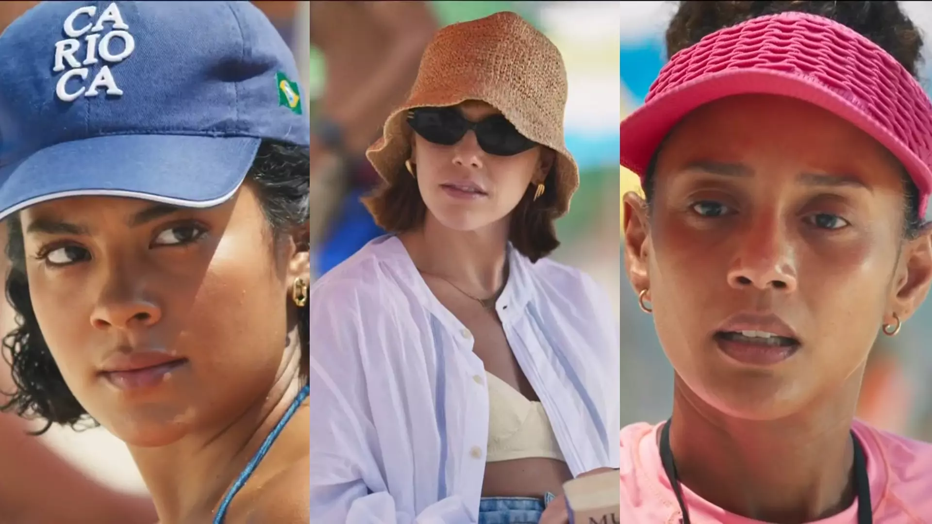 Maria de Fátima (Bella Campos), Solange (Alice Wegmann) e Raquel (Taís Araujo) de Vale Tudo