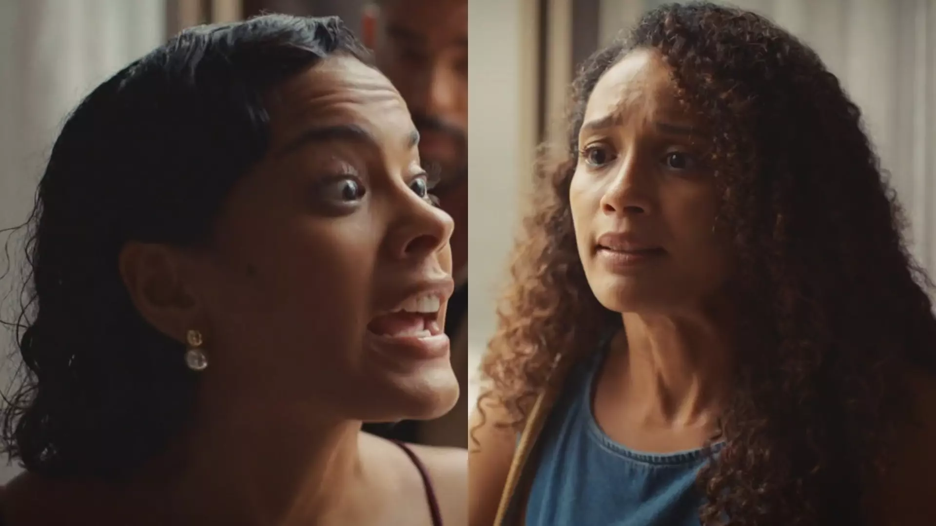 Maria de Fátima (Bella Campos) e Raquel (Taís Araujo) de Vale Tudo