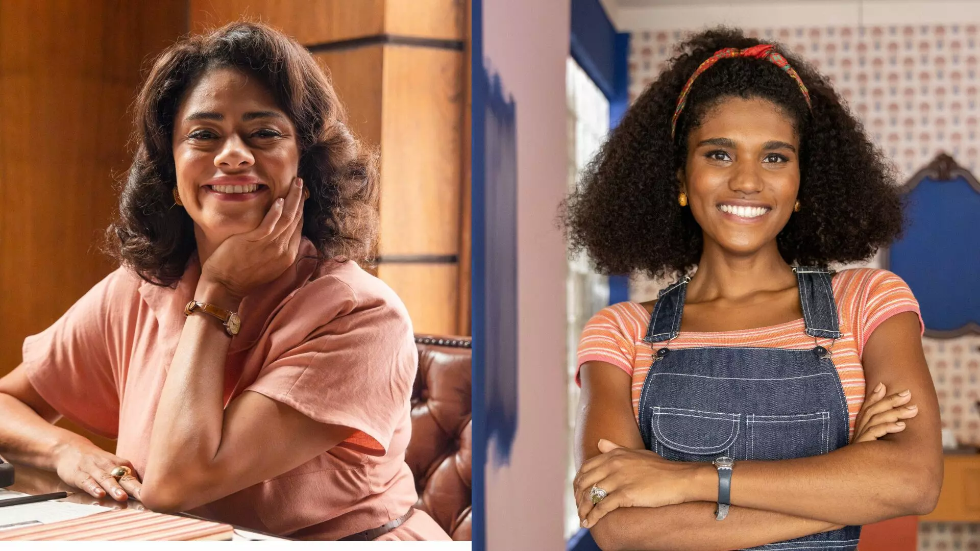 Marlene (Ana Flávia Cavalcanti) e Glorinha (Mariana Sena)