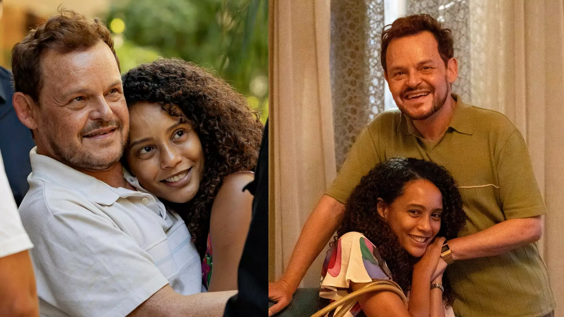 Raquel (Taís Araújo) e Poliana (Matheus Nachtergaele) em Vale Tudo