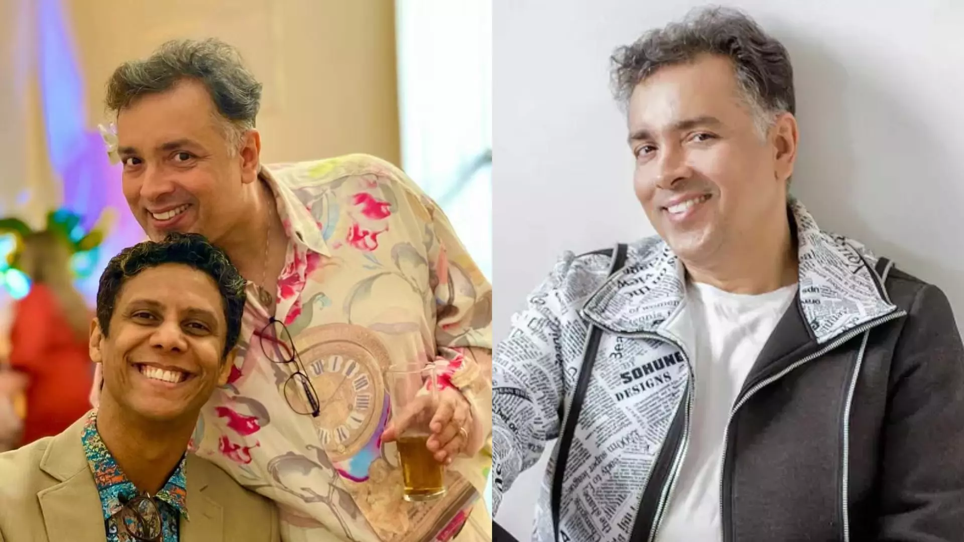 Rodrigo Fagundes e o marido Wendell Bendelack