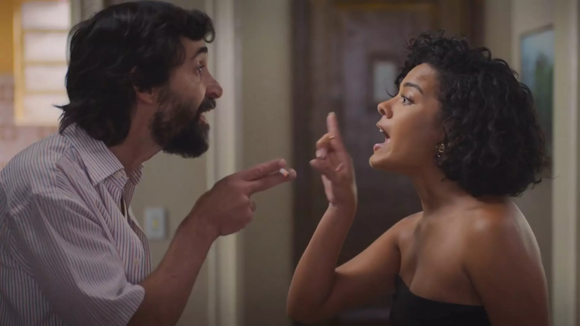 Rubinho (Julio Andrade) e Maria de Fátima (Bella Campos) de Vale Tudo
