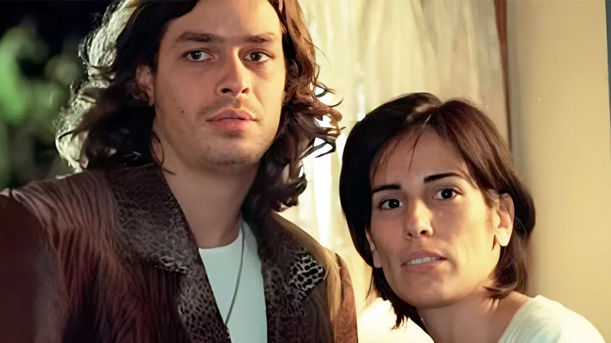 Marcos (Fábio Assunção) e Rafaela (Glória Pires) em O Rei do Gado