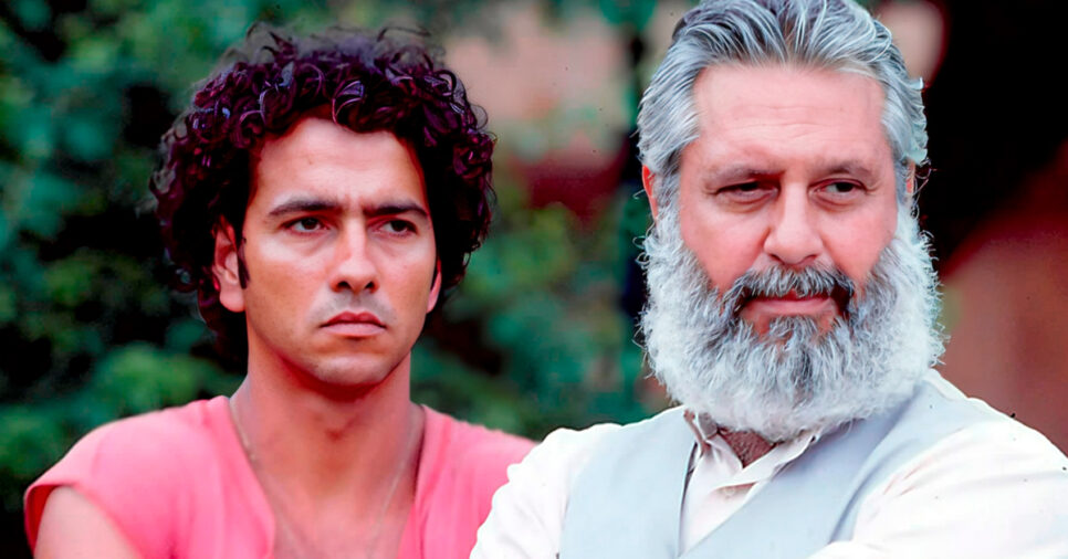 Marcos Palmeira (João Pedro) e Antonio Fagundes (José Inocêncio) em Renascer
