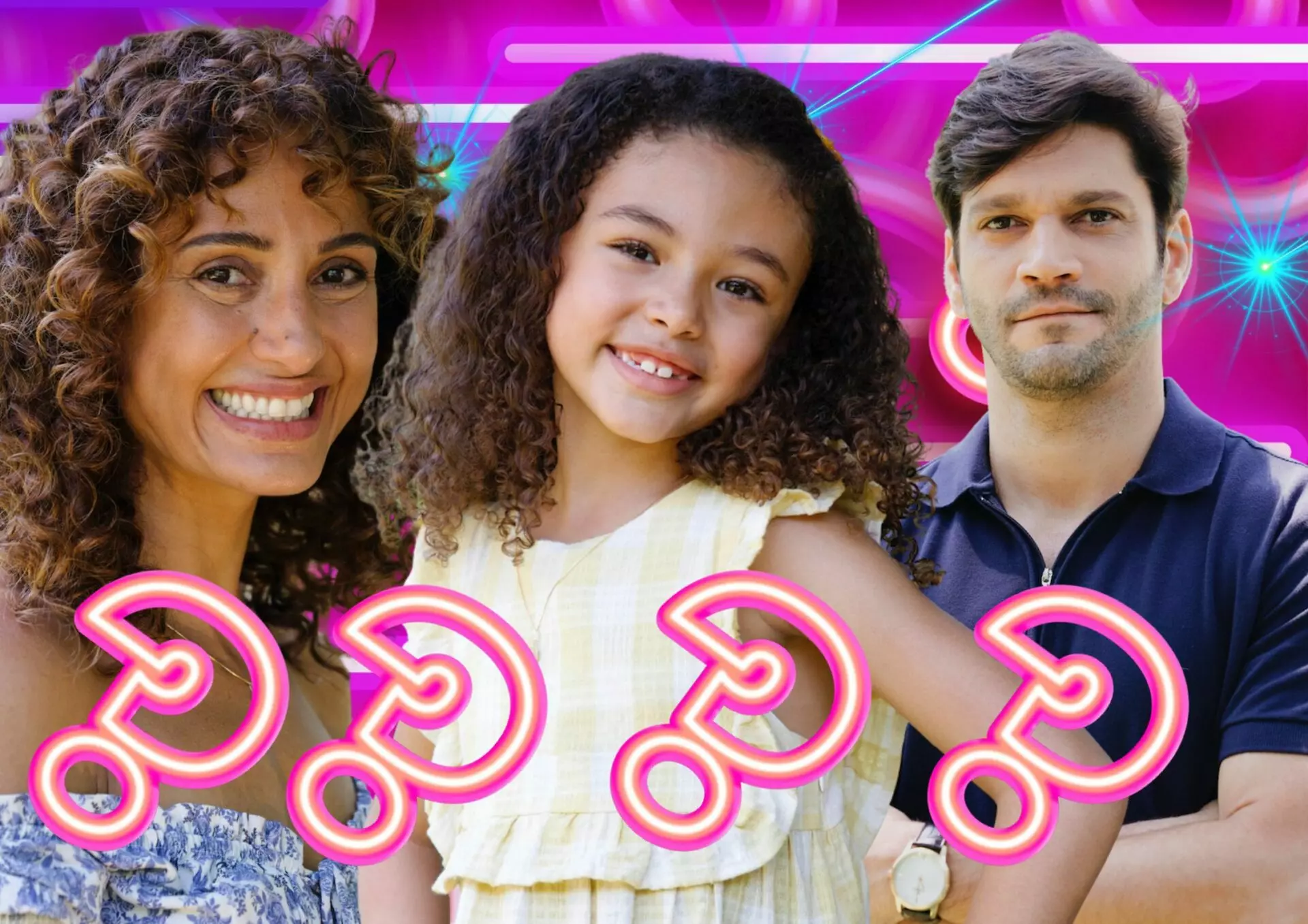 Sofia e seus pais biológicos em Dona de Mim