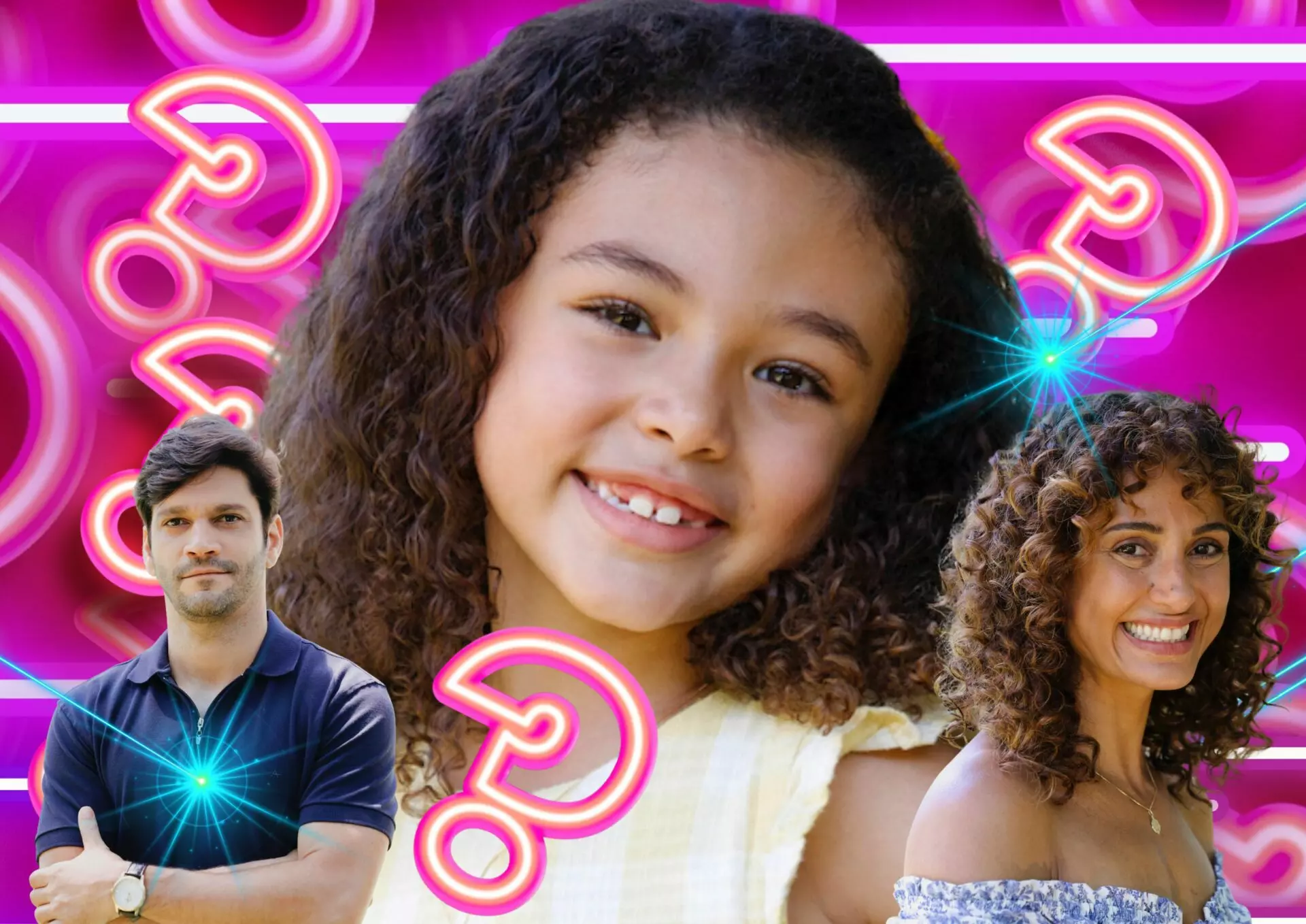 Sofia e seus pais biológicos em Dona de Mim