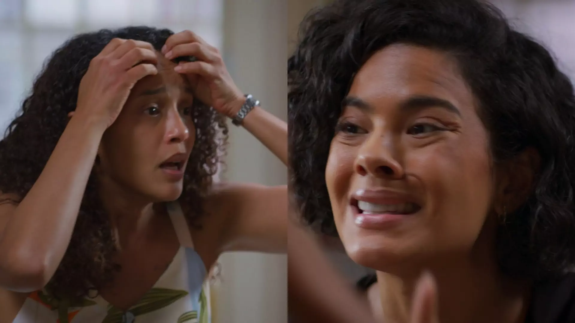 Raquel (Taís Araujo) e Fátima (Bella Campos) de Vale Tudo