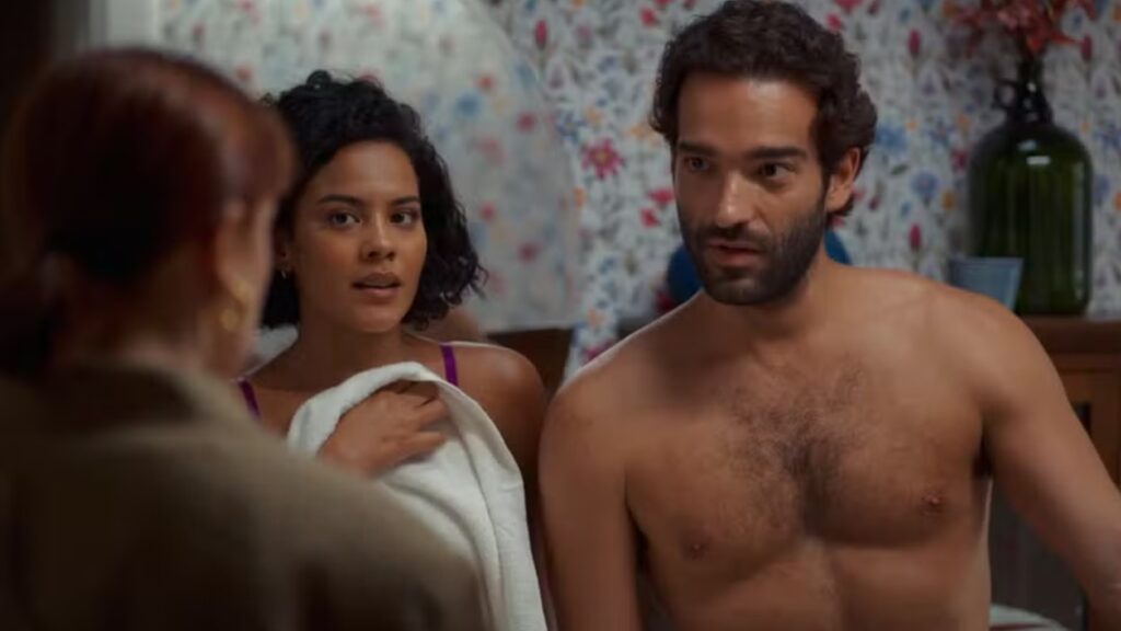 Solange (Alice Wegmann), Fátima (Bella Campos) e Afonso (Humberto Carrão) de Vale Tudo
