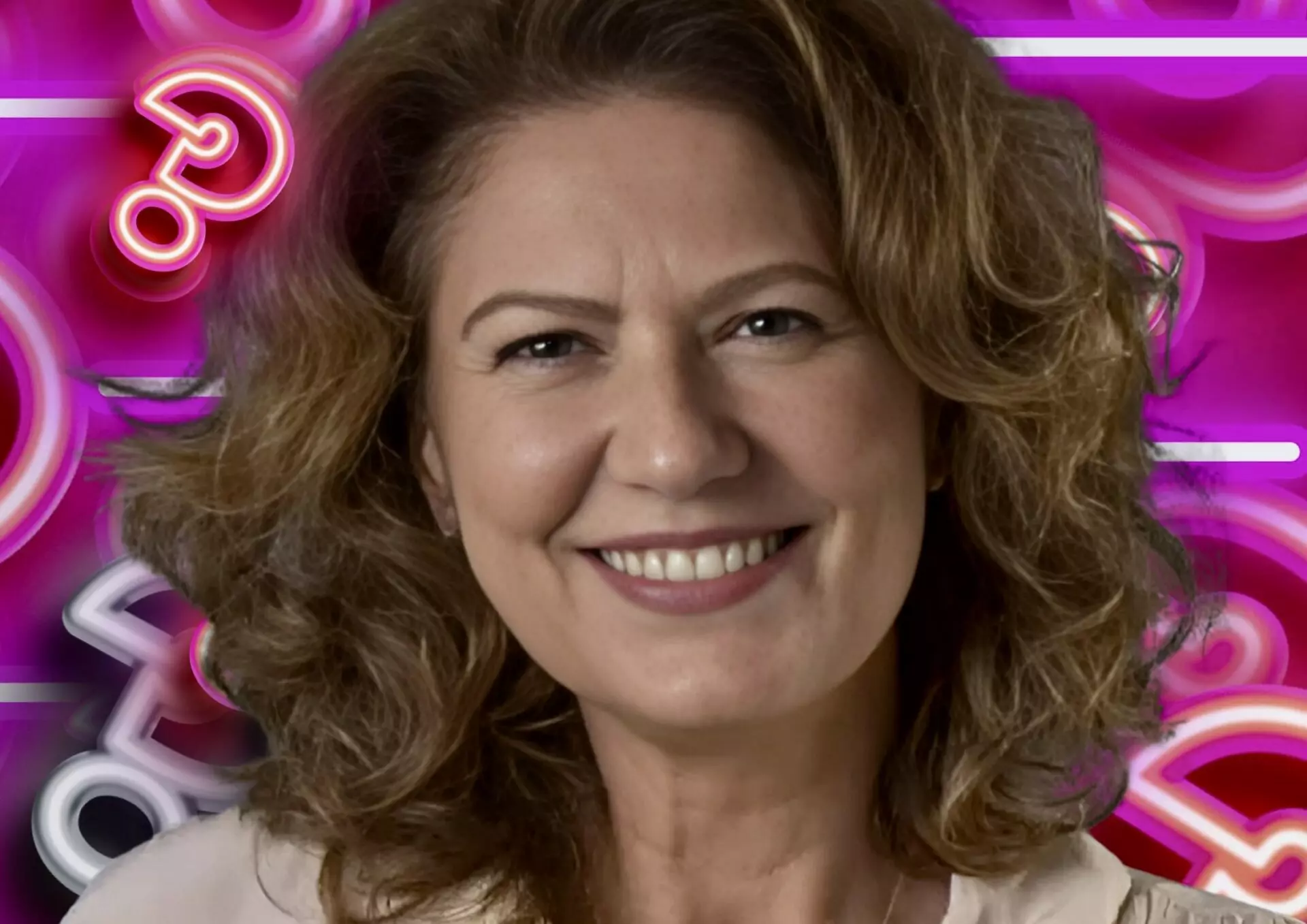 Patrícia Pillar nos bastidores da Globo