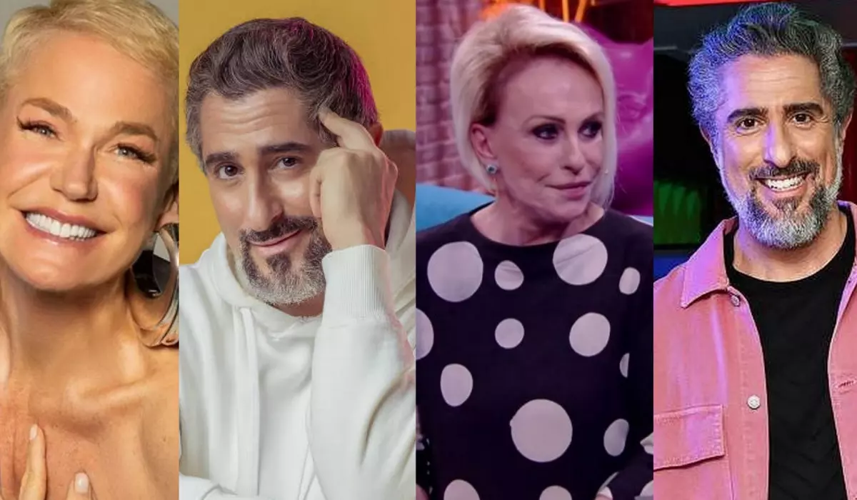 Xuxa, Marcos Mion e Ana Maria Braga