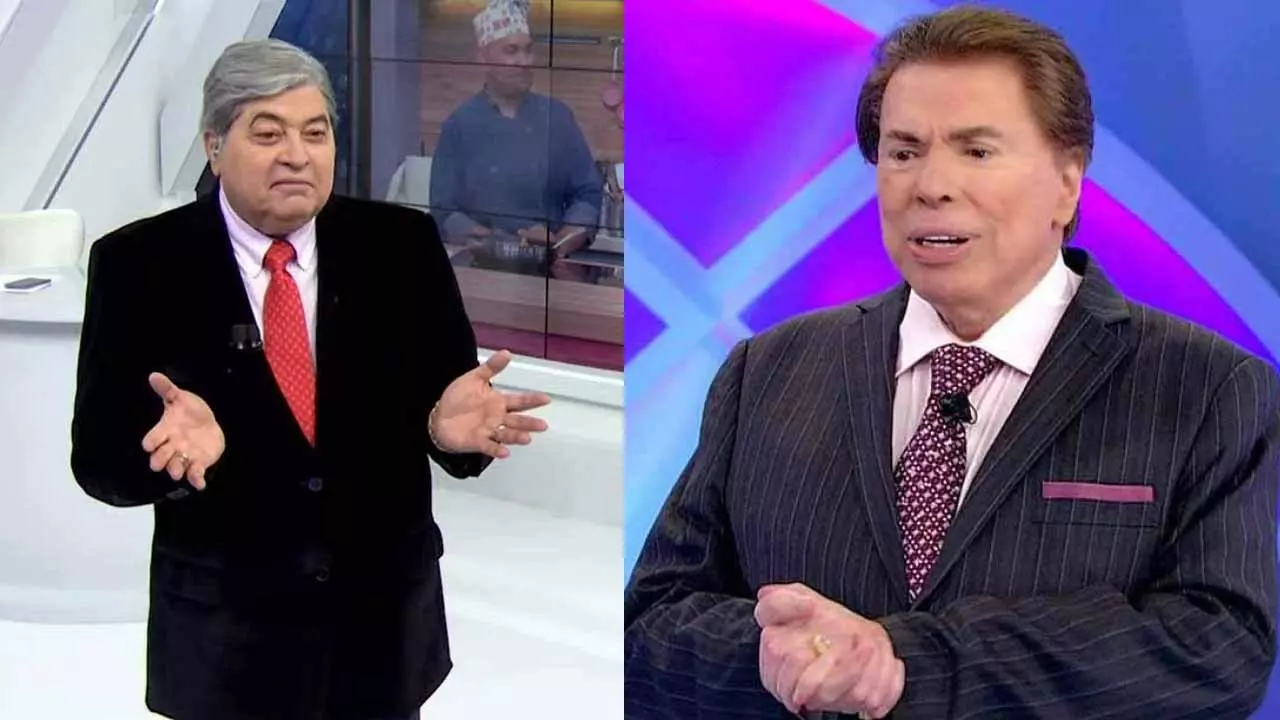Datena e Silvio Santos