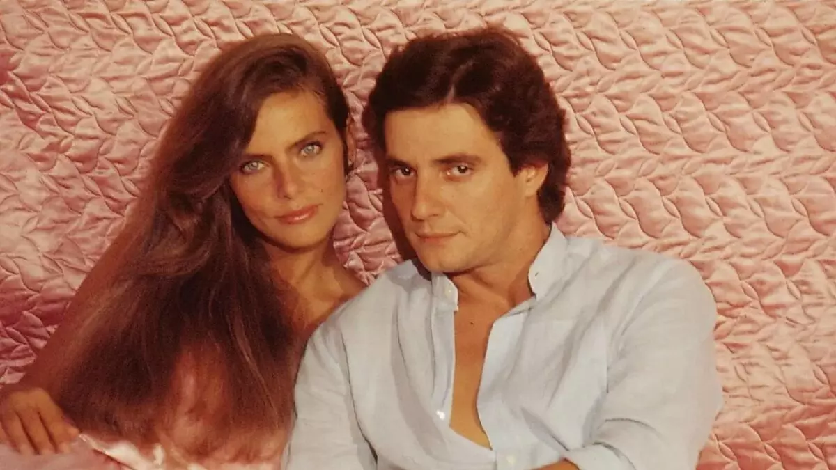 Patrícia (Bruna Lombardi) e Luís Carlos (Fábio Jr.) em Louco Amor