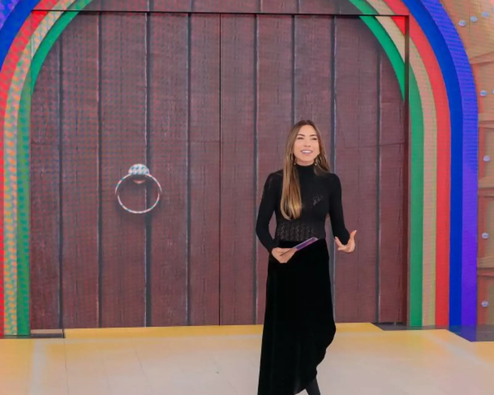 Patrícia Abravanel no quadro Porta da Esperança
