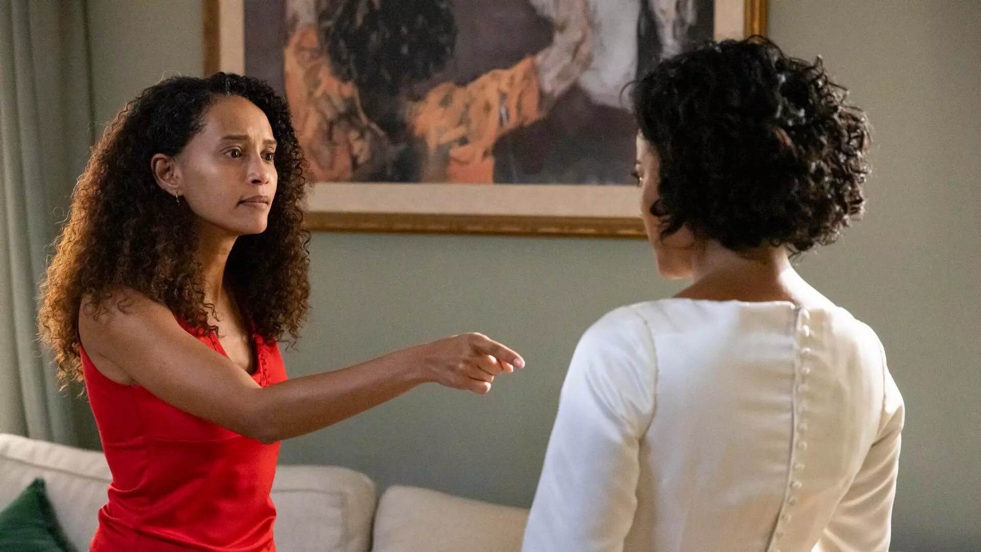 Raquel (Taís Araujo) e Fátima (Bella Campos)