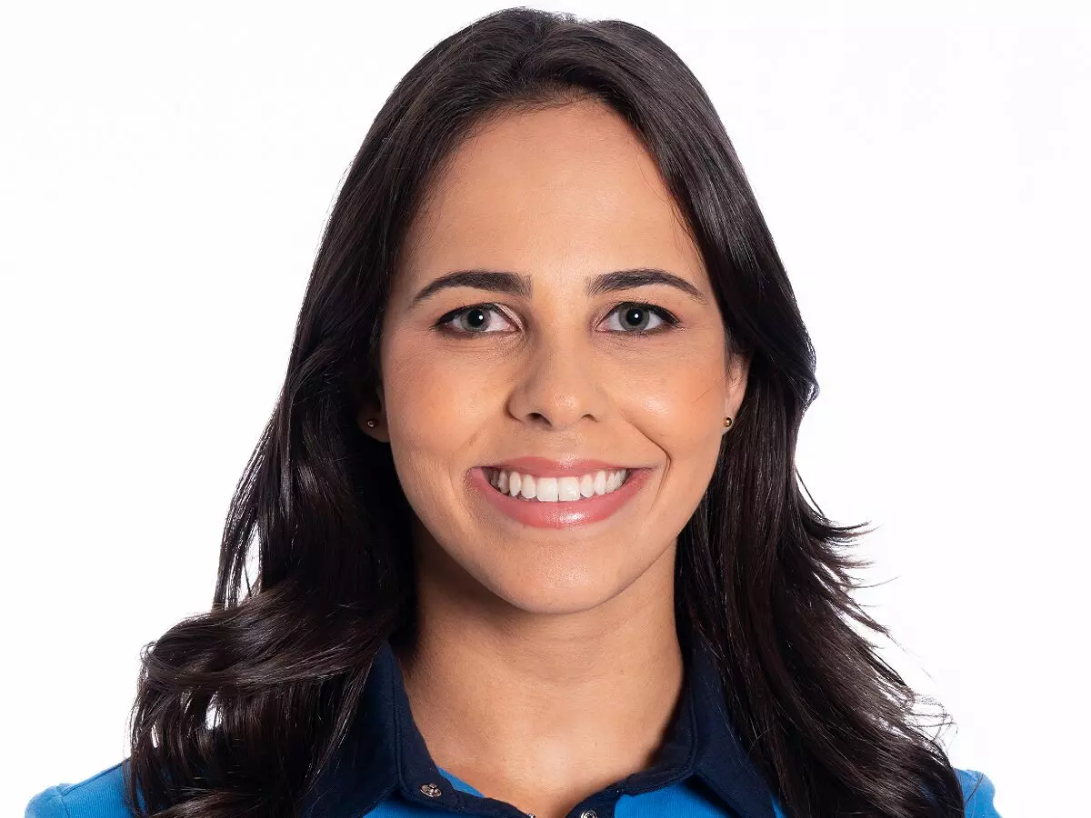 A narradora esportiva Isabelly Morais