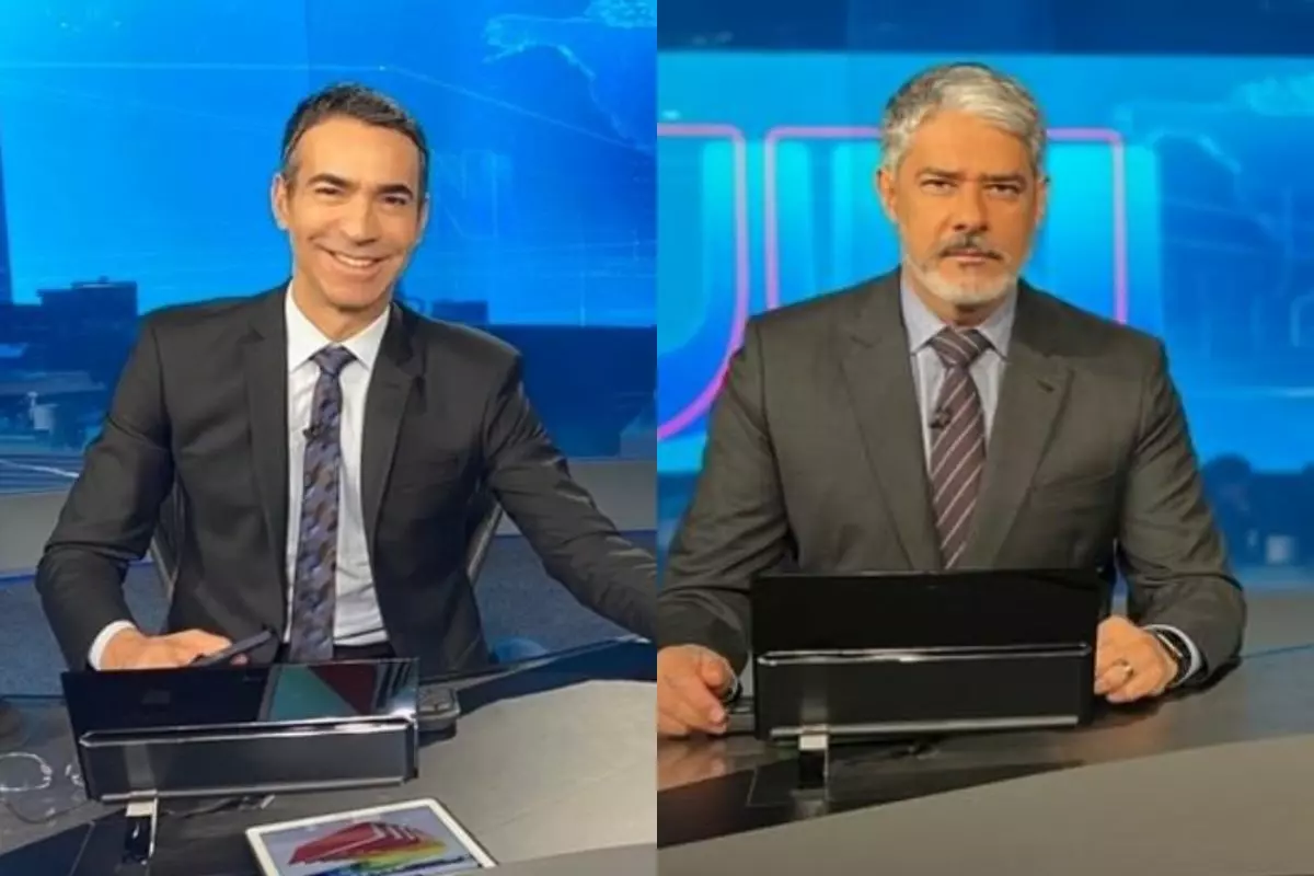 Cesar Tralli e William Bonner