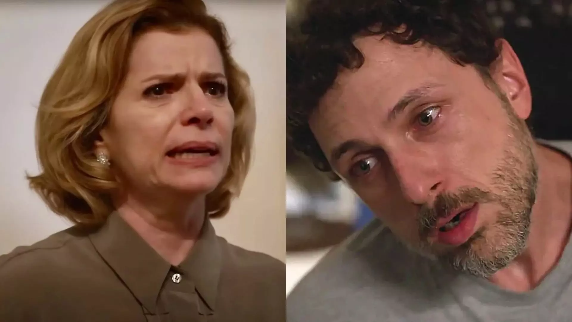 Odete (Debora Bloch) e Leonardo (Guilherme Magon) em 'Vale Tudo'