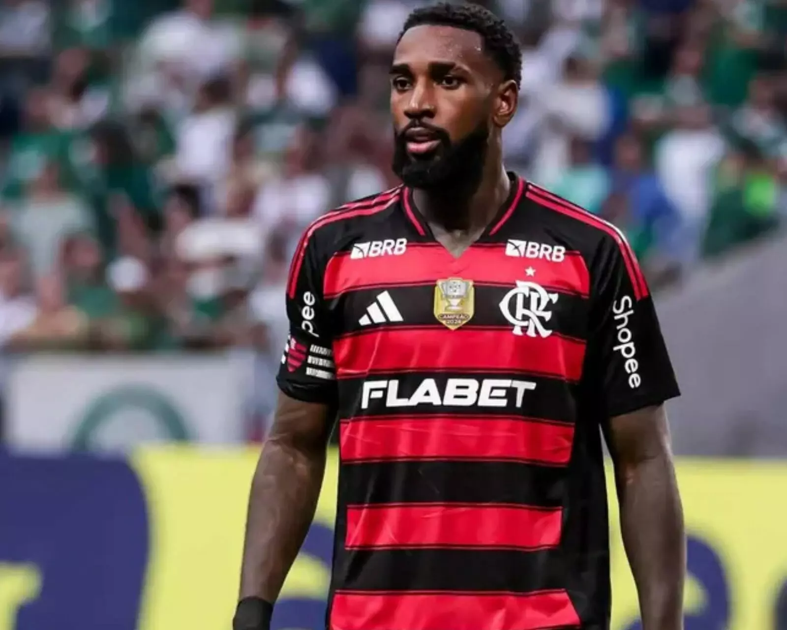 Gerson em Palmeiras x Flamengo pelo Brasileirão