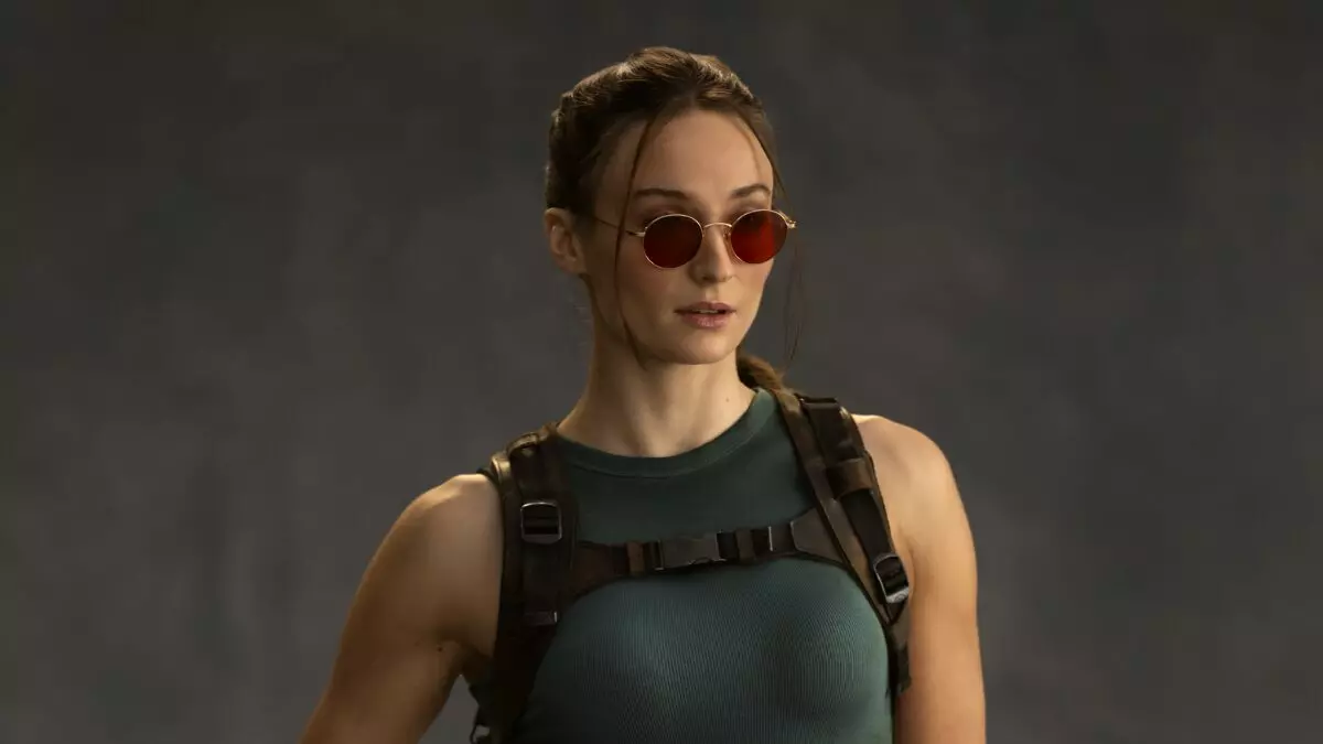 Sophie Turner surge como Lara Croft em primeira prévia da série live-action de Tomb Raider