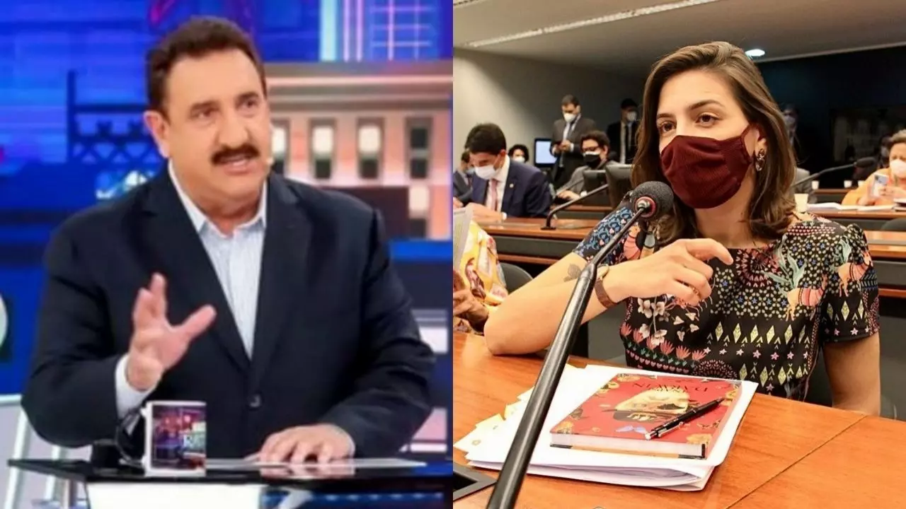 Ratinho e Natalia Bonavides
