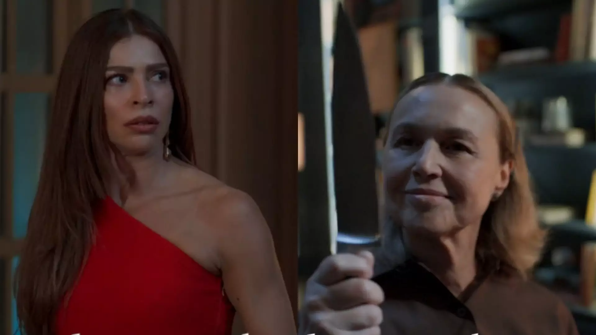 Arminda (Grazi-Massafera) e Helga (Kelzy Ecard) de Três Graças