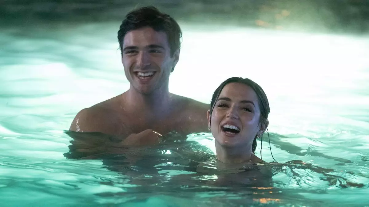 Jacob Eliord e Ana de Armas em Águas Profundas