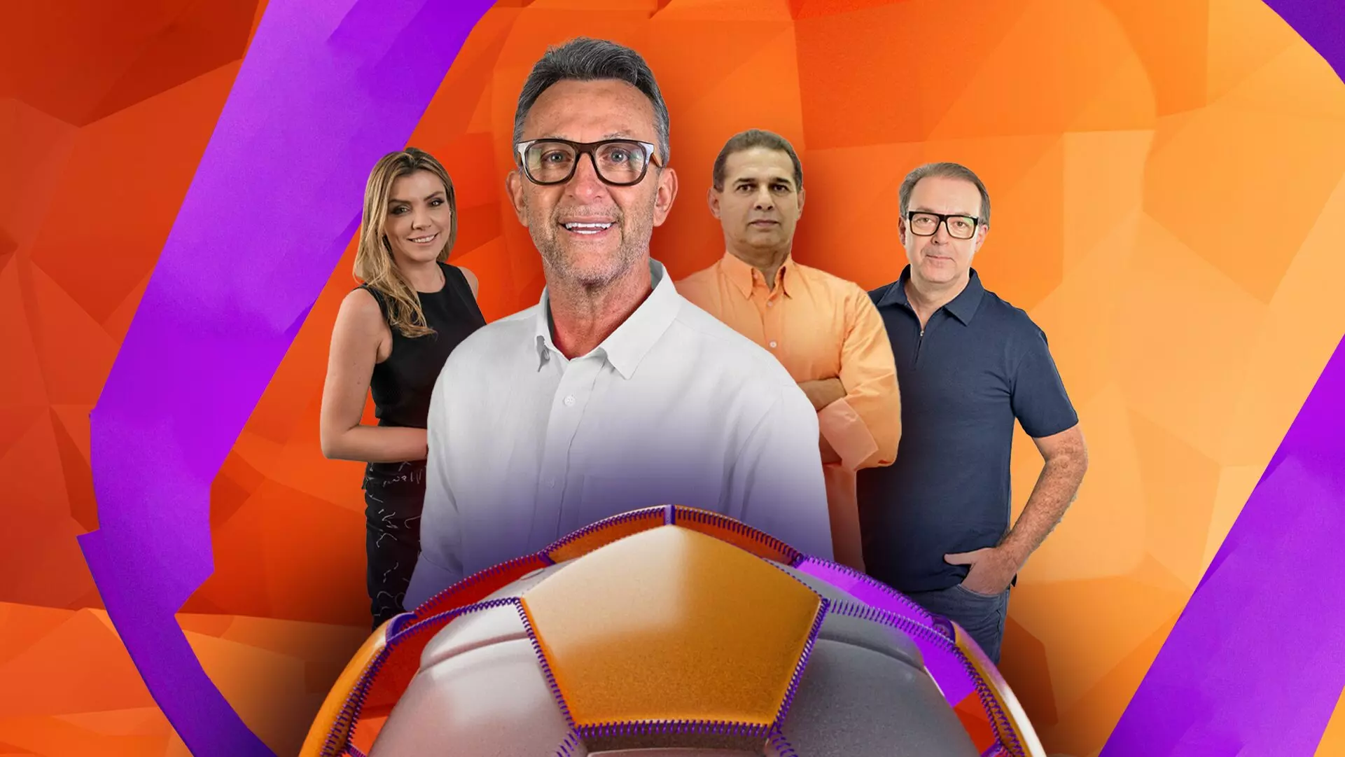 Neto, Marília Ruiz, Oscar Roberto Godói e Leandro Quesada, do Apito Final