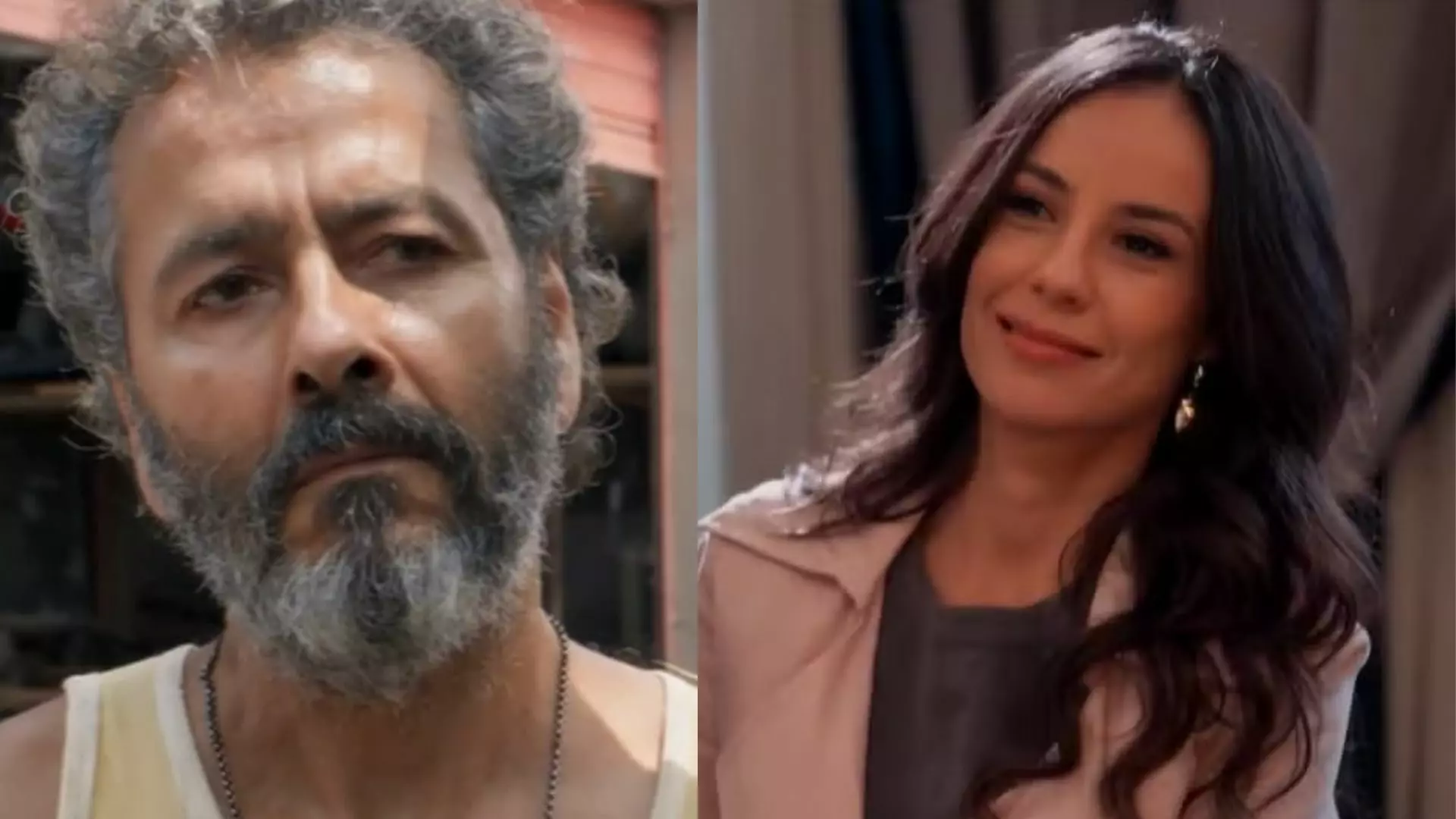Joaquim (Marcos Palmeira) e Zenilda (Andréia Horta) em Três Graças