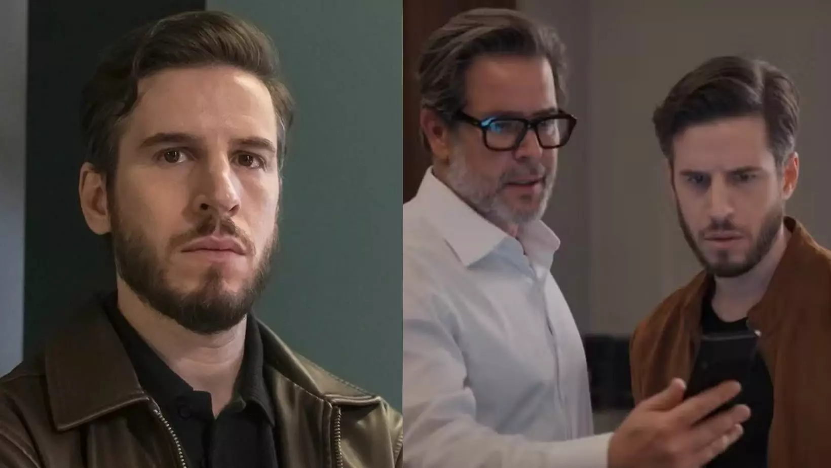 Macedo (Rodrigo Garcia) e Ferette (Murilo Benício)