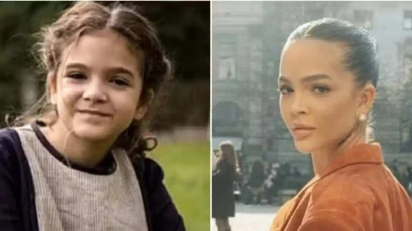 Mel Maia em Além do Tempo (antes e depois)