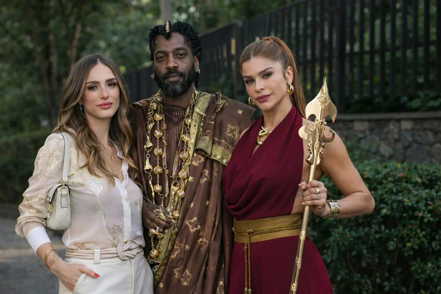 Imagem ilustrativa dos vilões Naiane, Jendal e Arminda
