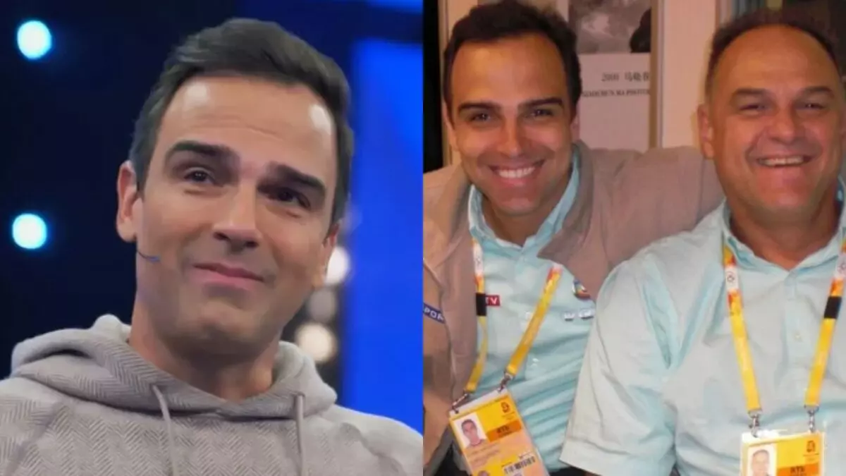 Tadeu Schmidt e o irmão, Oscar Schmidt
