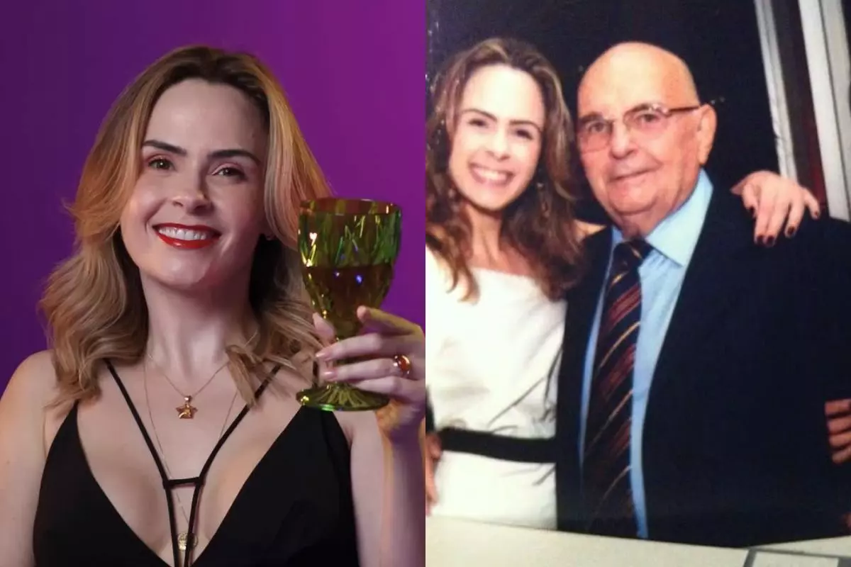 Ana Paula Renault e o pai