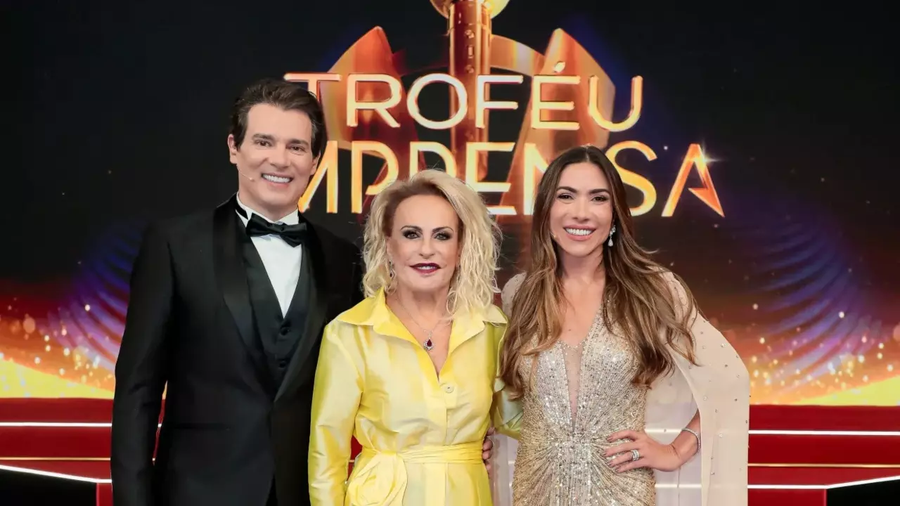 Ana Maria Braga é homenageada no Troféu Imprensa