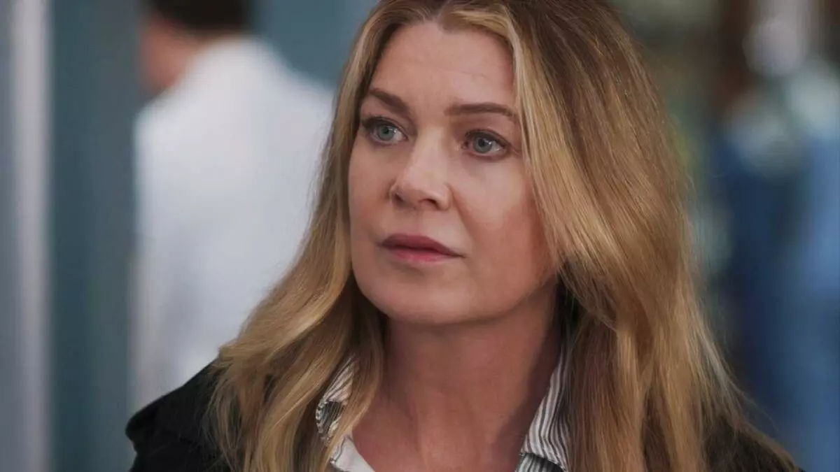 Ellen Pompeo como Meredith Grey em Grey’s Anatomy