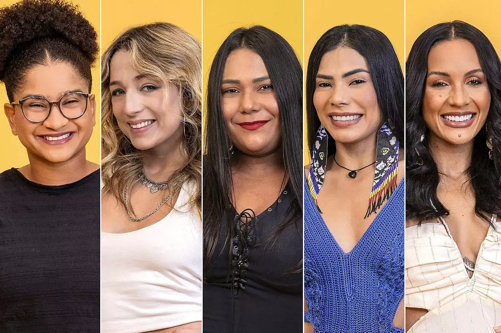 As ex-BBBs Milena, Samira, Chaiany, Marciele e Maxiane,