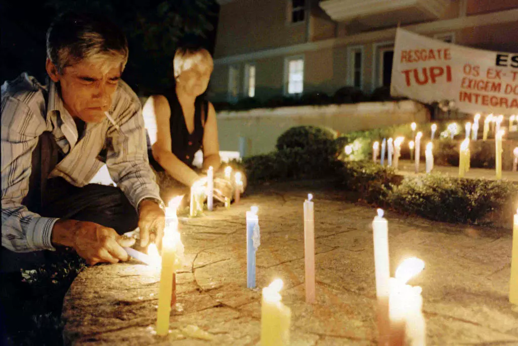 Protesto de ex-funcionários da TV Tupi