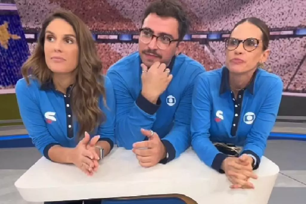 Copa do mundo no SporTV - Kelly Costa, Mauricio Paulucci e Joanna de Assis