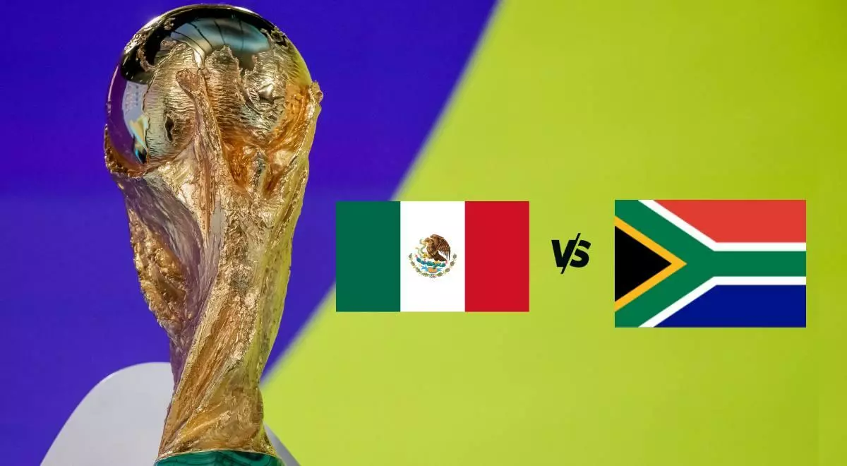 O primeiro jogo da Copa do Mundo, México x África do Sul