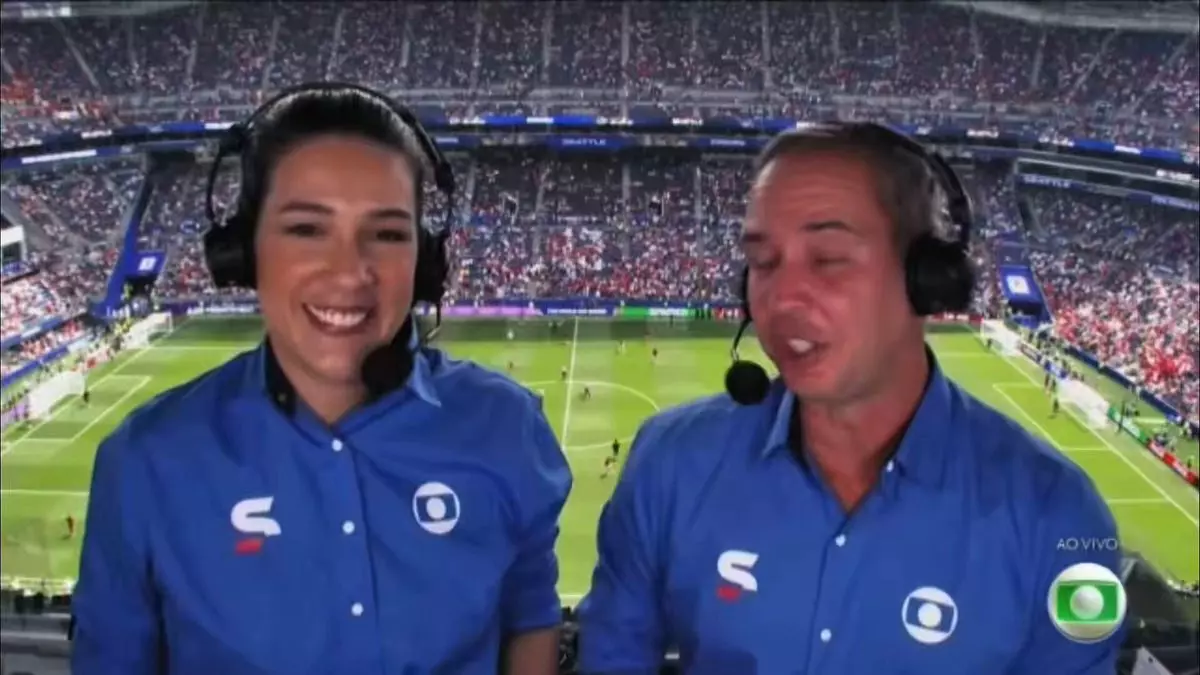 Renata Silveira estreia na Copa 2026 ao lado de Caio Ribeiro