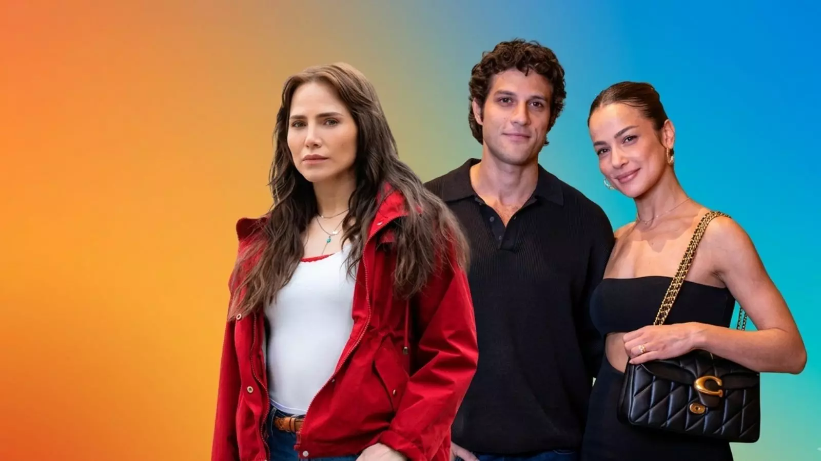 Adriana, Pedro e Bruna em Quem Ama Cuida