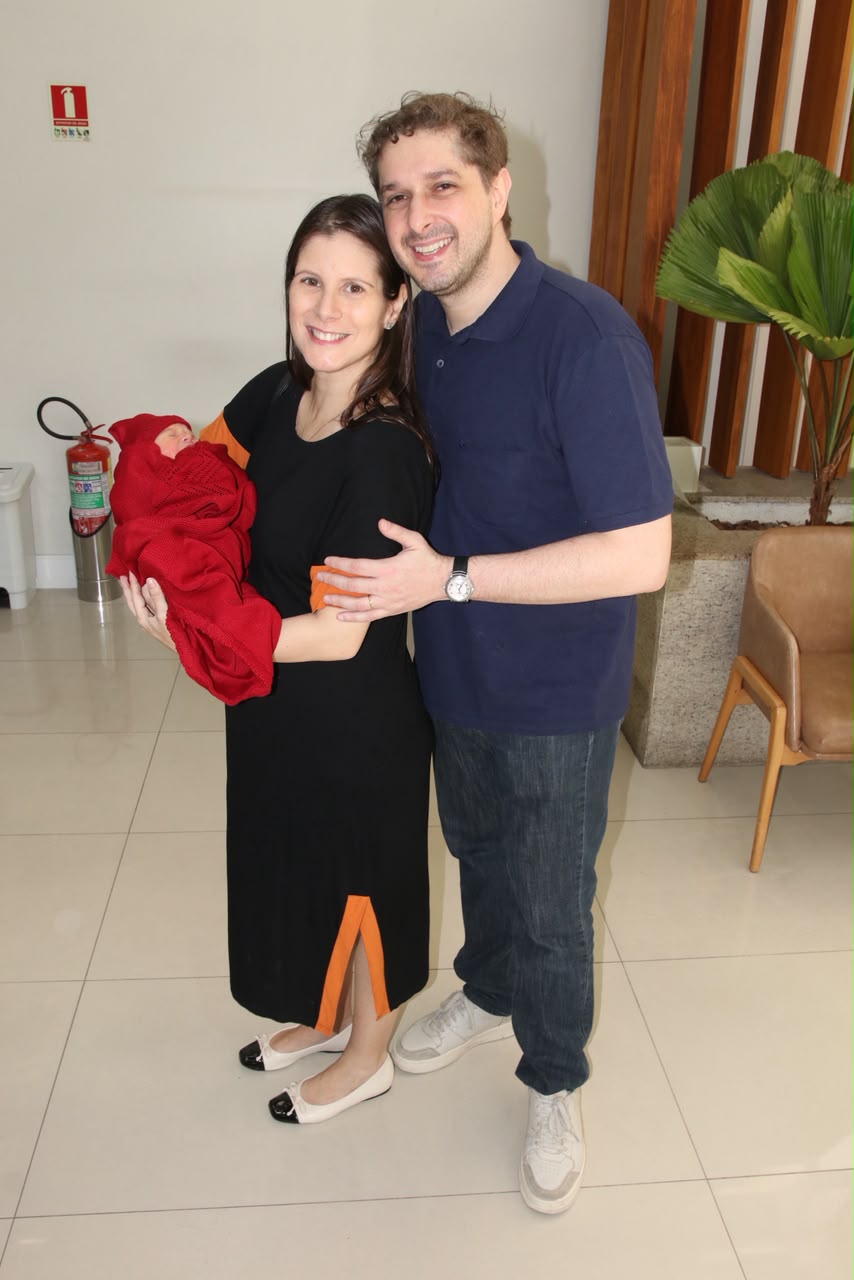 Evelyn Montesano e seu marido Rodrigo Hartz
